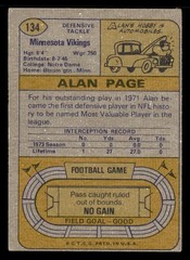 1974 Topps #134 Alan Page