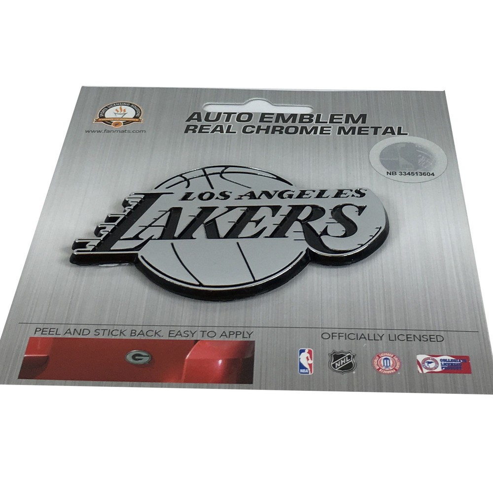NBA Los Angeles LA Lakers Real Chrome Metal 3D Car Truck Emblem Sticker Decal