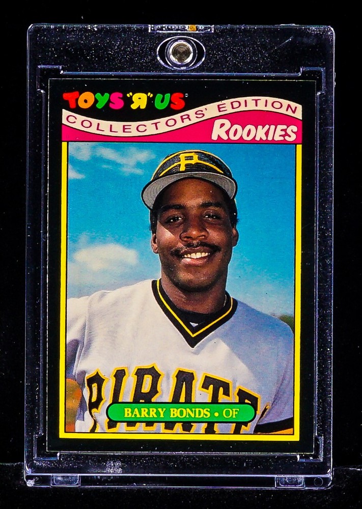 Barry Bonds RARE TOYS R US BLACK BORDER INVESTMENT ROOKIE CARD Pirates SP RC