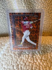 2025 Topps Update Series Elly De La Cruz #US235 Jack o&rsquo; Lantern Foil Rookie Reds