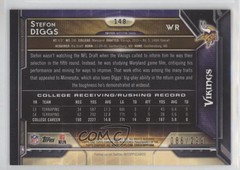 2015 Topps Chrome Rookies Black Refractor 86/299 Stefon Diggs #148 Rookie RC h8k