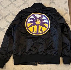 NWT Women Large WNBA Los Angeles Sparks Pro Standard Jacket L Varsity Basketball