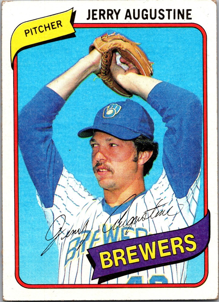 Jerry Augustine 1980 Topps #243 Milwaukee Brewers