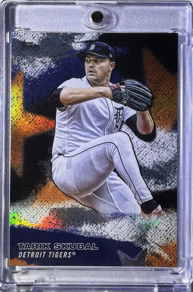 TARIK SKUBAL RARE TOPPS INSERT REFRACTOR INVESTMENT CARD DETROIT TIGERS