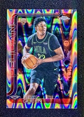 2025-26 Topps Chrome Update – Derik Queen #163 RayWave Refractor (RC)