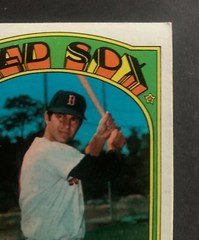 Topps 1972 baseball card Red Sox Culp Yastrzemski lot 2 cards
