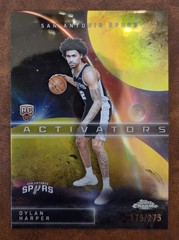 2025-26 Topps Chrome – Yellow Activators Dylan Harper RC SPURS 175/275 #AC-12 RC