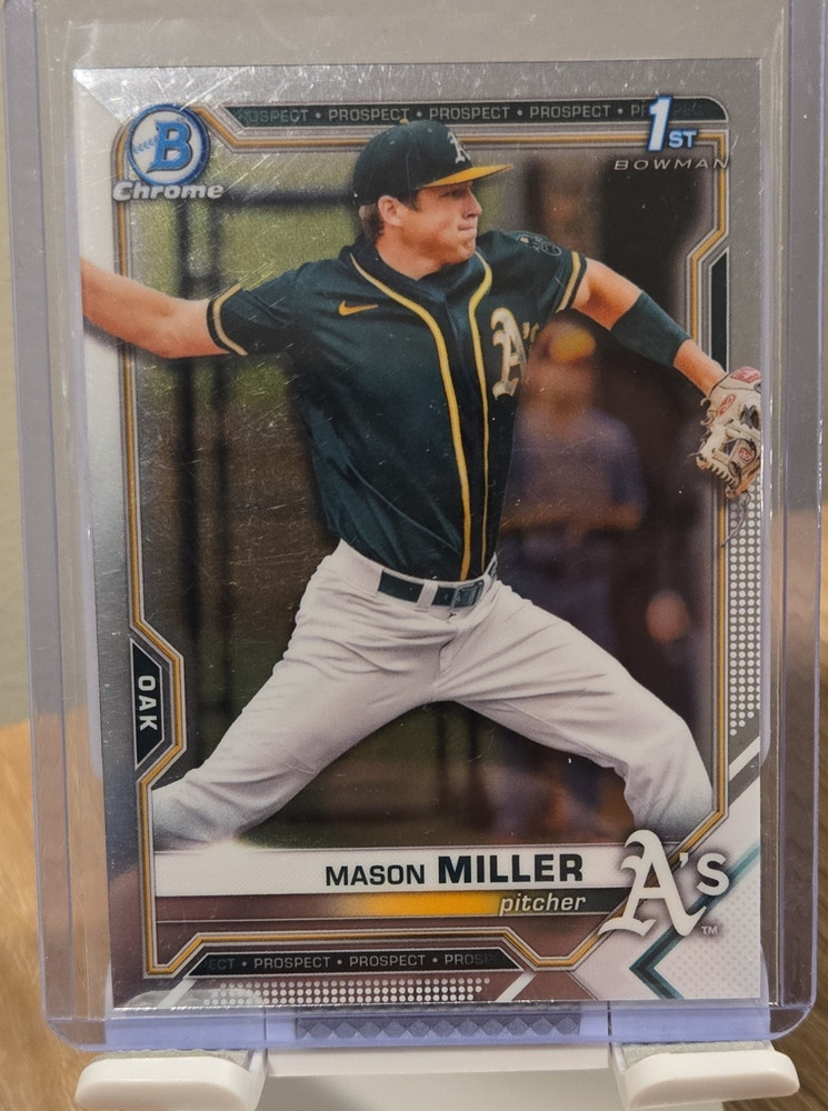 2021 Bowman Draft Chrome #BDC-85 Mason Miller Athletics/Padres Bowman 1st