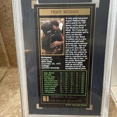 1997 TIGER WOODS GRAND SLAM VENTURES ROOKIE PRO GEM – MINT 10