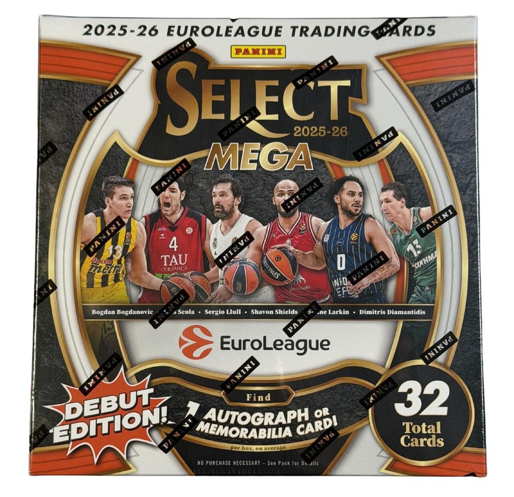 2025/26 Panini Select Euroleague Basketball Hobby Mega Box