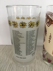 3 Vintage Horse Racing Glasses Pimlico Preakness 1979 Kentucky Derby 1977 1995