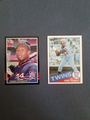 2 Card KIRBY PUCKETT rookie Lot 1985 Topps 1985 Donruss Near Mint!! SEE PICS