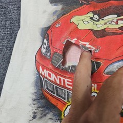 Vtg 2000 Dale Earnhardt Taz Looney Tunes T-Shirt Large NASCAR Racing Rip Thrashe