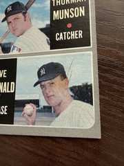 Topps 1970 Topps Baseball Rookie Stars Yankees Munson McDonald Rookie #189