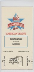 1986 Donruss All-Stars Pop-Ups Carlton Fisk HOF 9ca