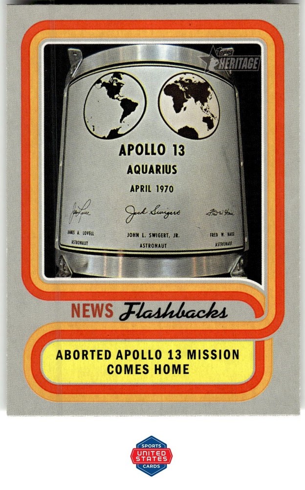2019 Topps Heritage #NF-4 Apollo 13 Mission News Flashbacks