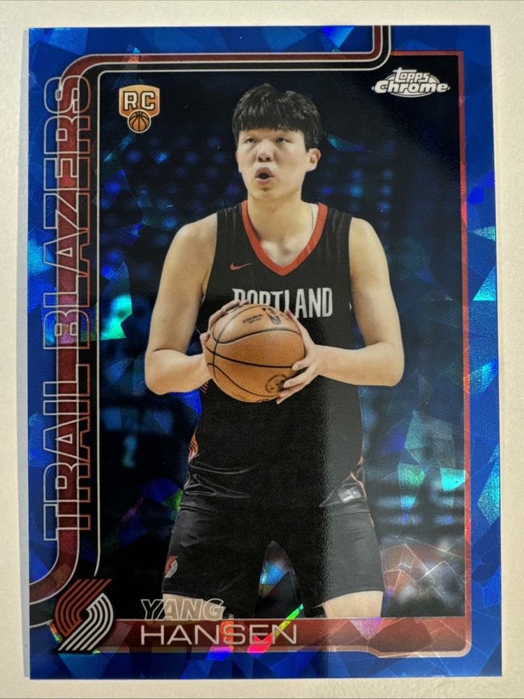 2025-26 Topps Chrome Sapphire Edition Yang Hansen Rookie #266
