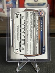 2023 Bowman Draft AJ Ewing 1st Bowman Chrome Auto BCPA-AJE New York Mets