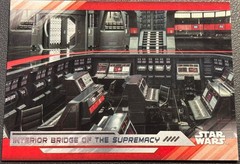 2017 Star Wars The Last Jedi RED Interior Bridge of the Supremacy #84 Card!