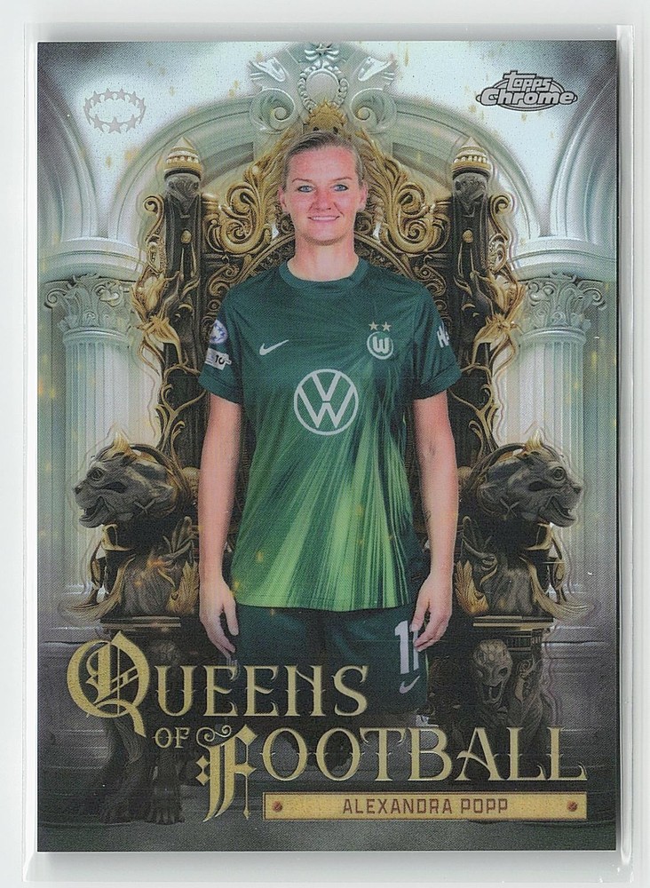 2025-26 Topps Chrome UEFA Women&rsquo;s #QF-22 Alexandra Popp Queens Of Football