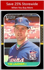 Tim Laudner 1987 Donruss #320 Minnesota Twins