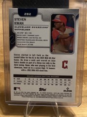 2025 Topps Pristine – Steven Kwan #282 Blue Pristine Pulsar Refractor /75