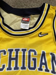 90s Jalen Rose Michigan Wolverines Authentic Fab Five Nike Size M