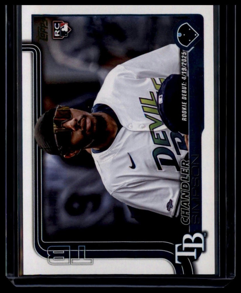 2025 Topps Update Chandler Simpson Golden Mirror SSP Rookie Card #US349 Rays !!!