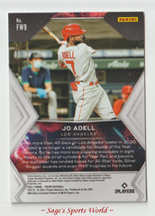 2021 Panini Prizm Baseball Fireworks RC #9 Jo Adell -Los Angeles Angels
