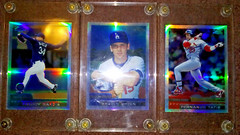 2000 TOPPS CHROME MLB REFRACTORS LOT OF 3: TATIS GREEN GARCIA 4 SCREW 1/4&Prime; CASES