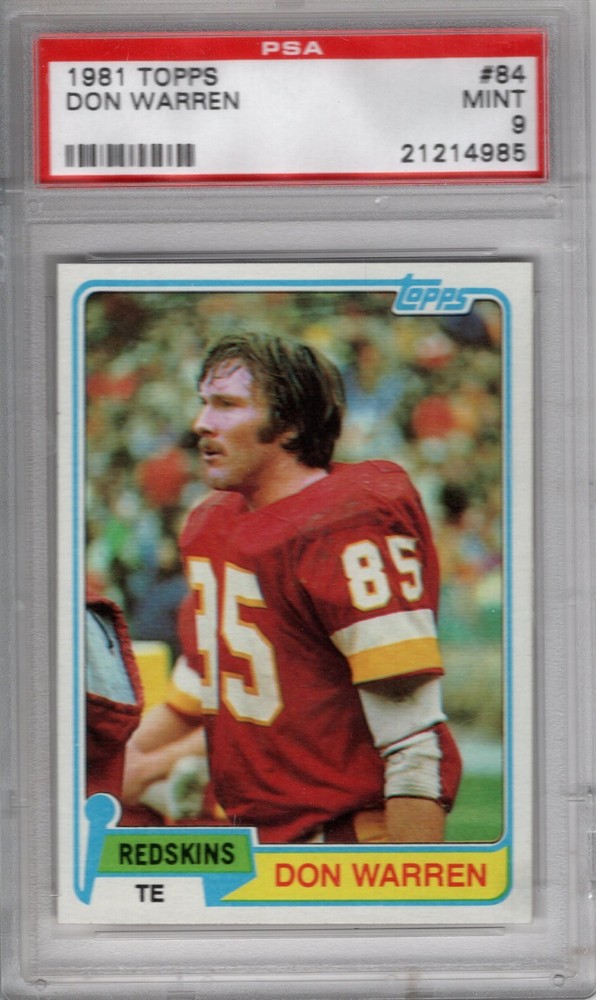 1981 TOPPS #84 DON WARREN *