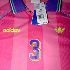 adidas Men’s M Jacquard Soccer Jersey Pink Purple Green Blue