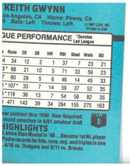 1988 Donruss Baseball Tony Gwynn #164 HOF RARE NO DOT after INC error