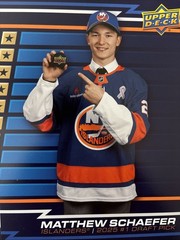 2026 Upper Deck Matthew Schaefer #1 Draft Pick Promo Card 5&Prime; x 7&Prime;