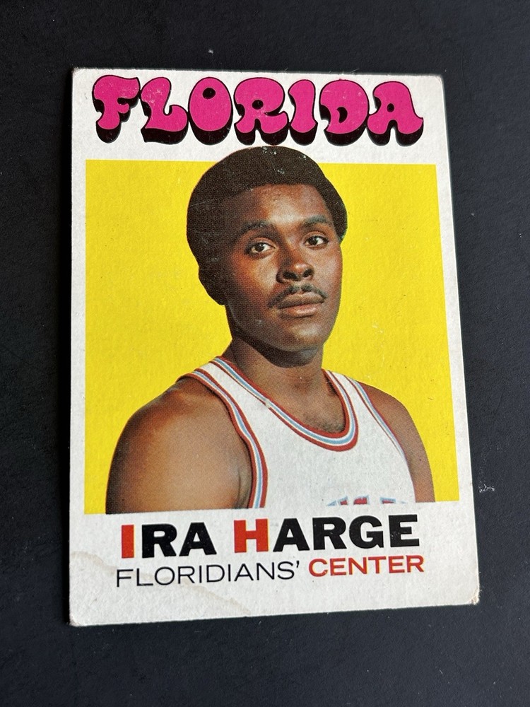 1971-72 Topps Basketball #193 Ira Harge EX- Stain Florida Floridians ABA NM