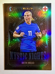 2025 Topps Merlin Mystic Nights BETH MEAD Blue 11/99 JERSEY MATCH England Euros