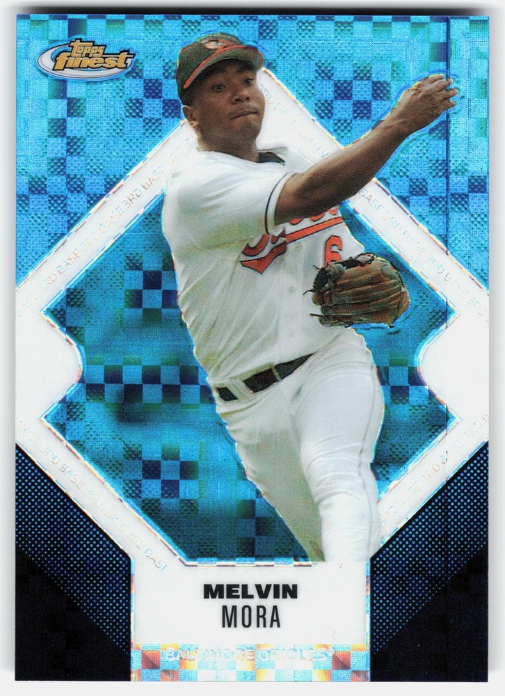 2006 Finest X-Fractors Blue Melvin Mora #104 #/150 Baltimore Orioles SN