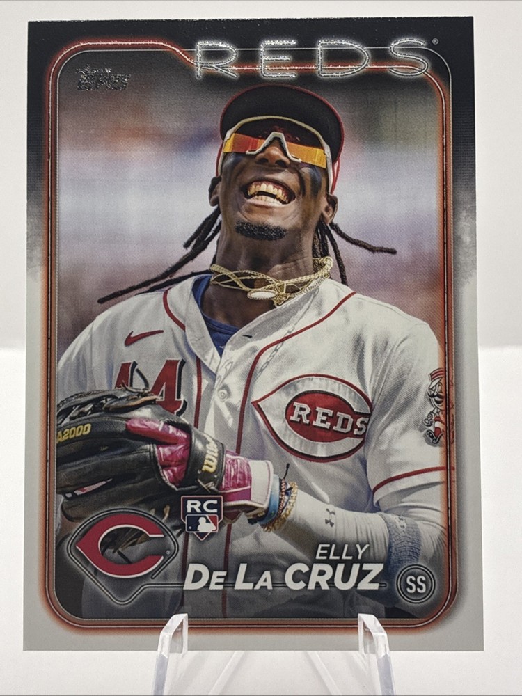 ELLY De LA CRUZ RC (#CTCSP-1) 2024 Topps Flagship Companion SP Short Print Reds