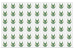 54 NBA Team Logo Stickers – Multiple Media Options (Matte/Gloss) – 0.75&Prime; Square