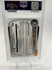 2025 Bowman Chrome Shotaro Morii Auto Blue Ray Refractor #/150 Athletics PSA 10