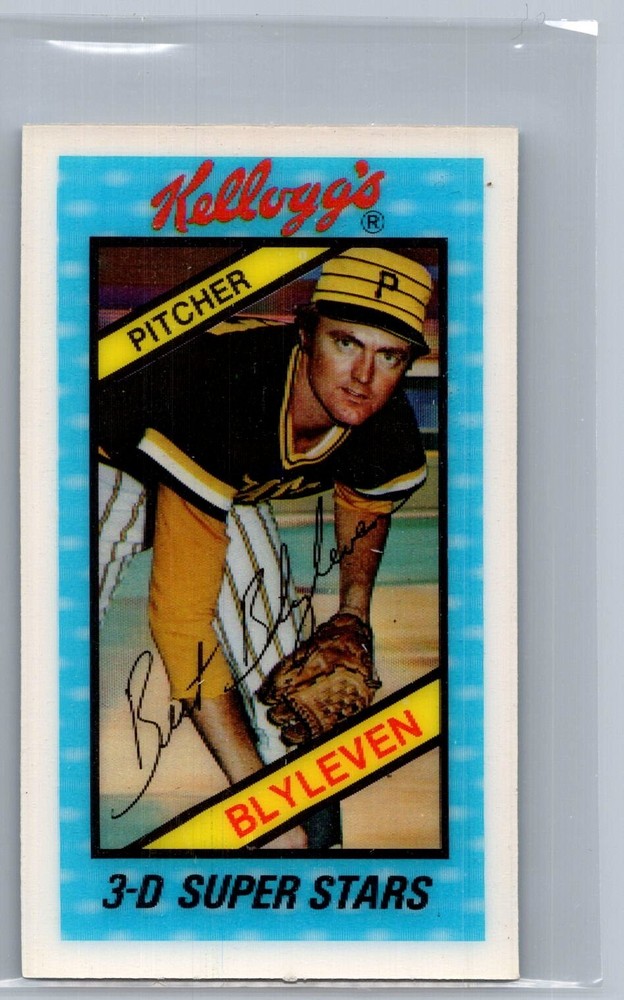 1980 Kellogg&rsquo;s 3-D Superstars #5 Bert Blyleven – HOF NM *TEXCARDS*