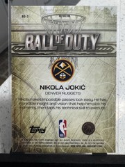 2025-26 Topps Chrome – Ball of Duty Nikola Jokić #BD-3 Refractor
