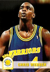 1993-94 Hoops #341 Chris Webber RC Golden State Warriors HOF