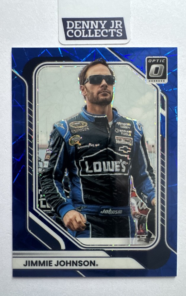 2026 Panini Donruss Nascar – Jimmie Johnson #55 Optic Blue Velocity Prizm