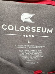 Miami Of Ohio RedHawks Colosseum Polo Shirt Men’s L XL Red Gray Embroidered
