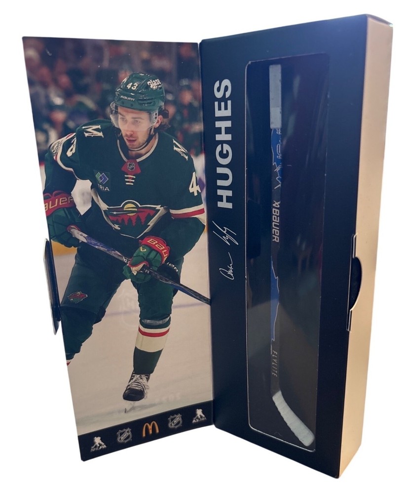 NHL Star Sticks Quinn Hughes Minnesota Wild 2025-2026 Mini Stick McDonalds