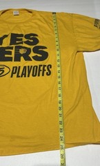 Indiana Pacers YES &lsquo;CERS 2025 Playoffs T-Shirt Gold Men&rsquo;s XL Fruit of the Loom