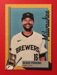 2024 MILWAUKEE BREWERS BLAKE PERKINS Regional Police Safety Baseball Card RARE
