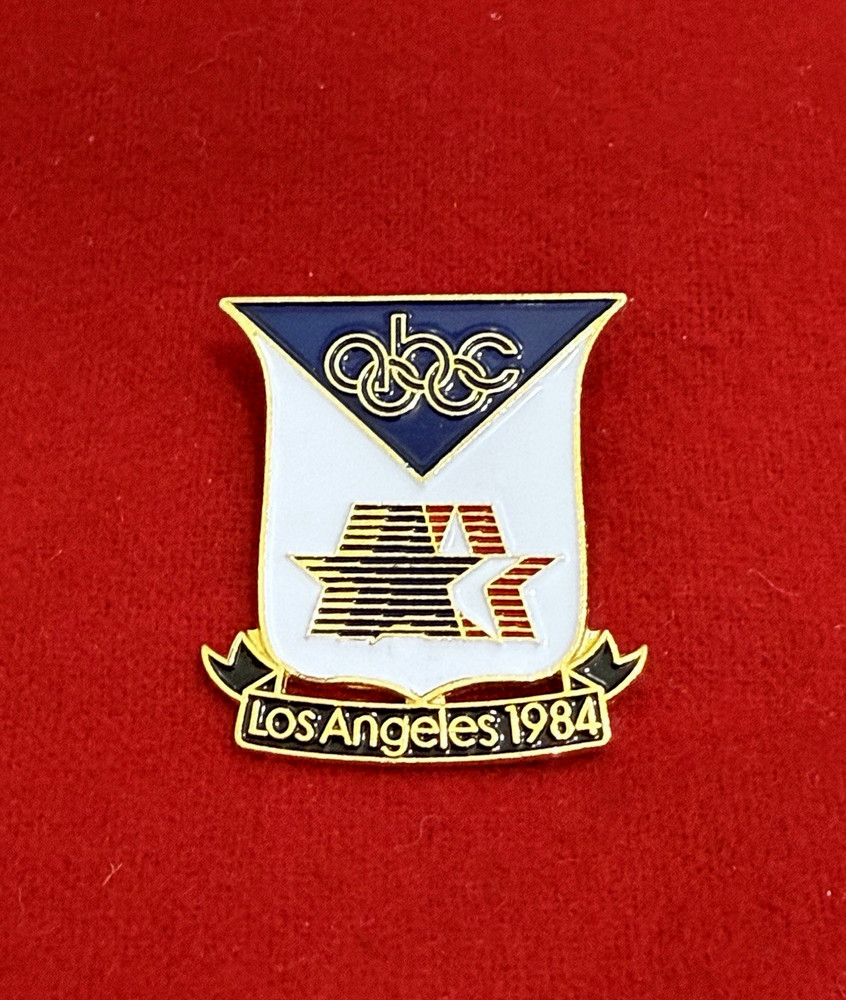 **VINTAGE** 1984 LOS ANGELES SUMMER OLYMPICS PIN – ABC TV Sponsor