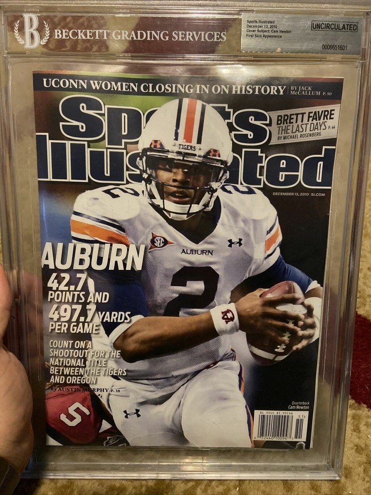 Cam Newton BGS Uncirculated Sports Illustrated 1st Solo Appearance 12-13-2010